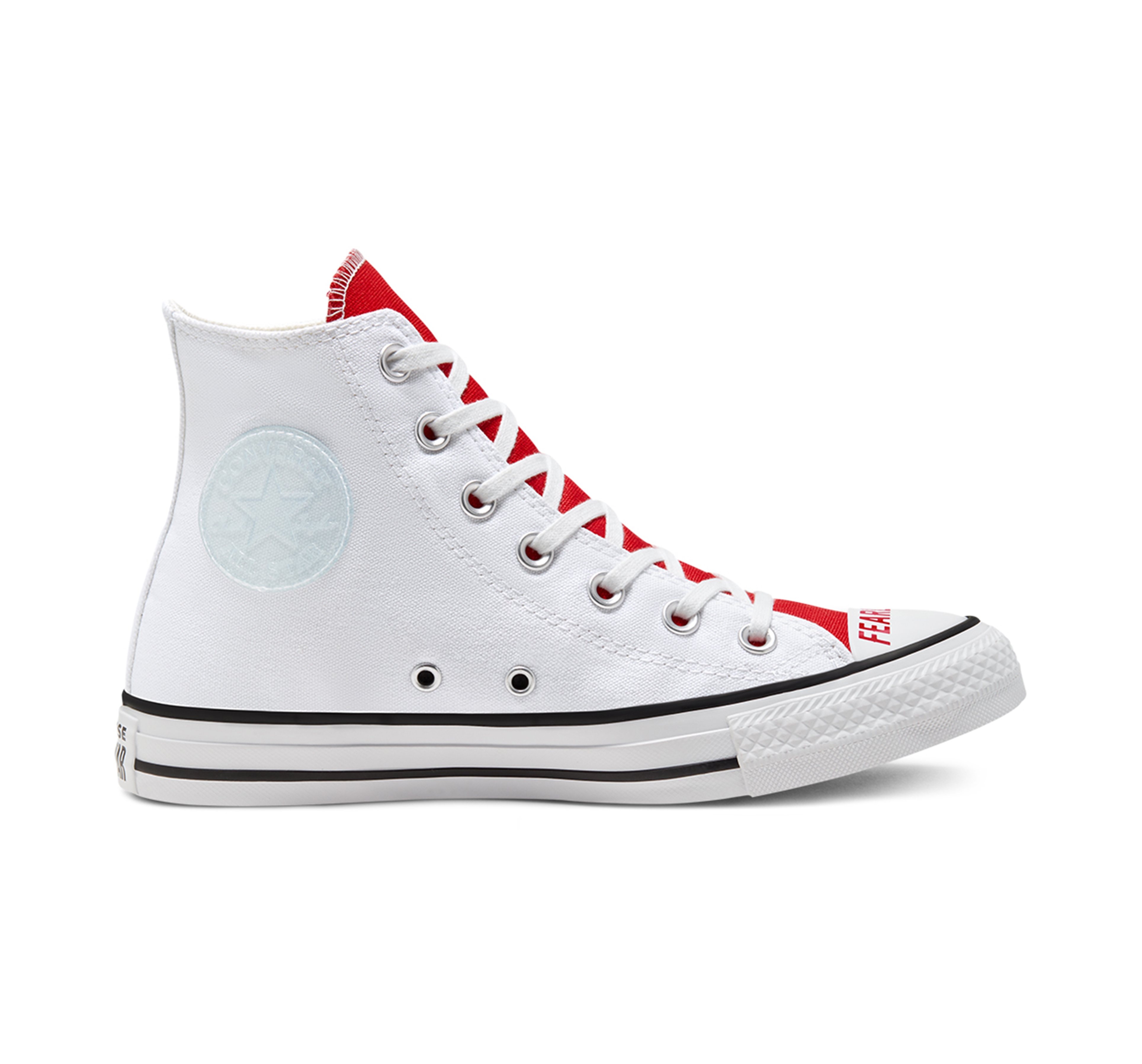 red and black converse all star