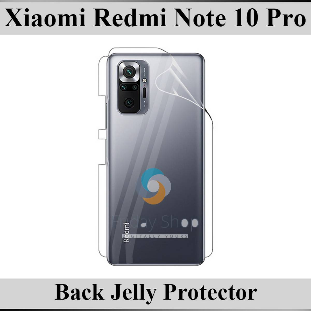 Xiaomi Redmi Note 10 Pro Back Clear Jelly Protector Soft Film Protection Hydrogel Film Protector For Xiaomi Redmi Note 10 Pro. 
