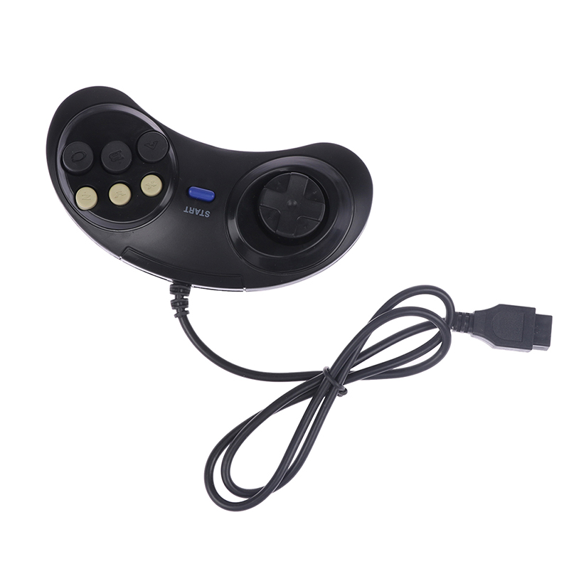 ZTHOME Classic Wired 6 Buttons Joypad Handle Game Controller For SEGA MD2 Mega Drive