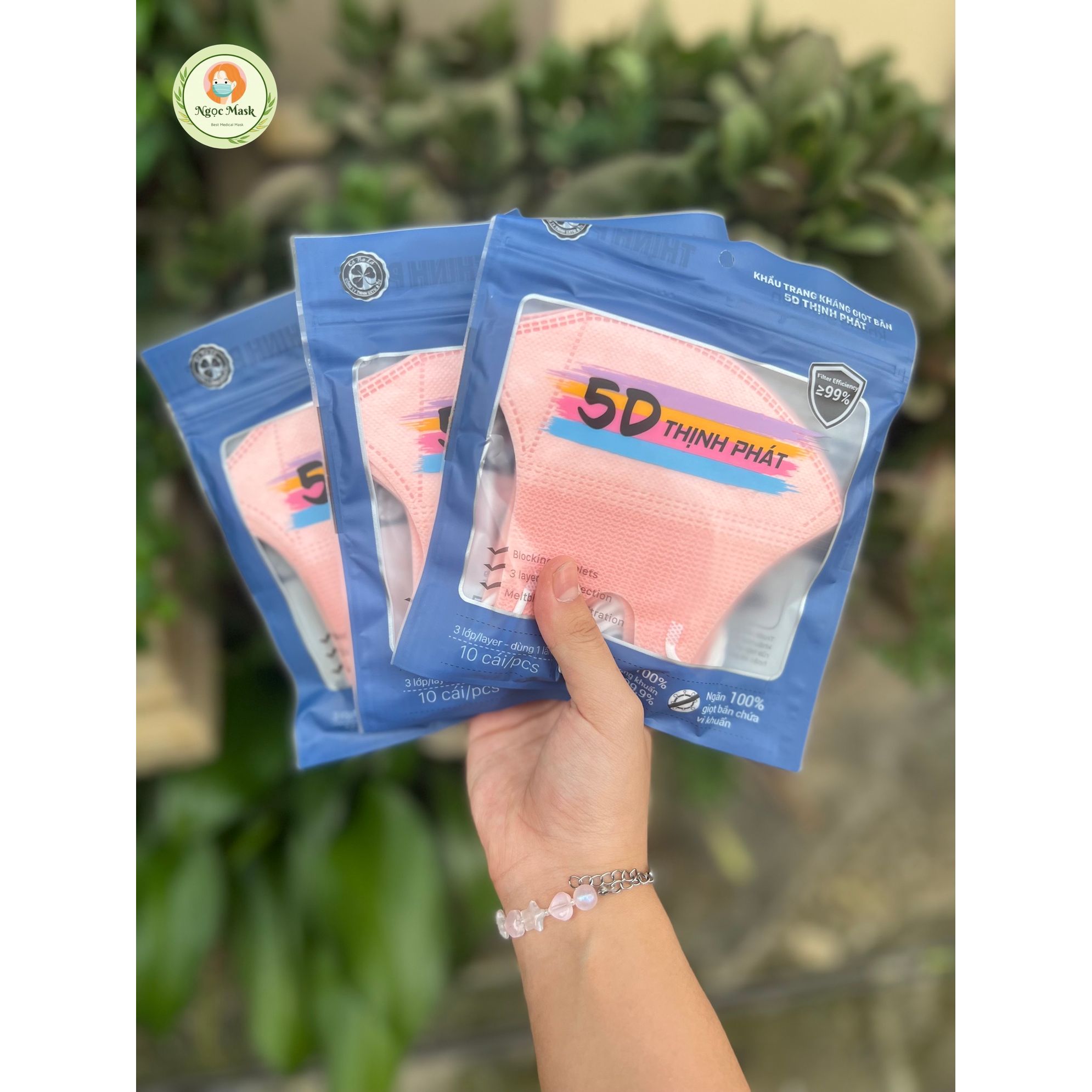 SET 100 CHIẾC KHẨU TRANG 5D THỊNH PHÁT