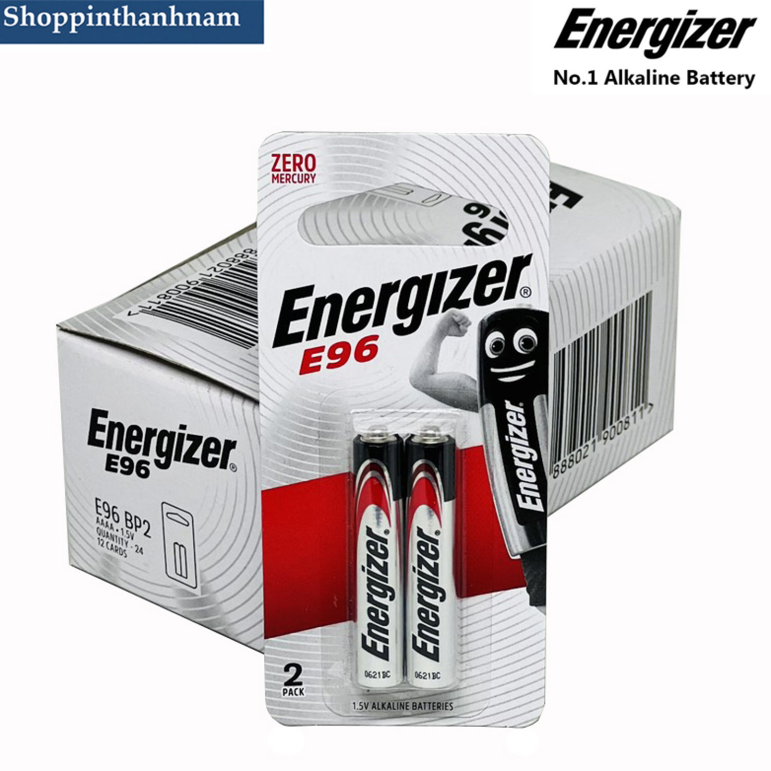 Pin AAAA (4A) Energizer E96 alkaline 1,5V Thay Bút Trình Chiếu