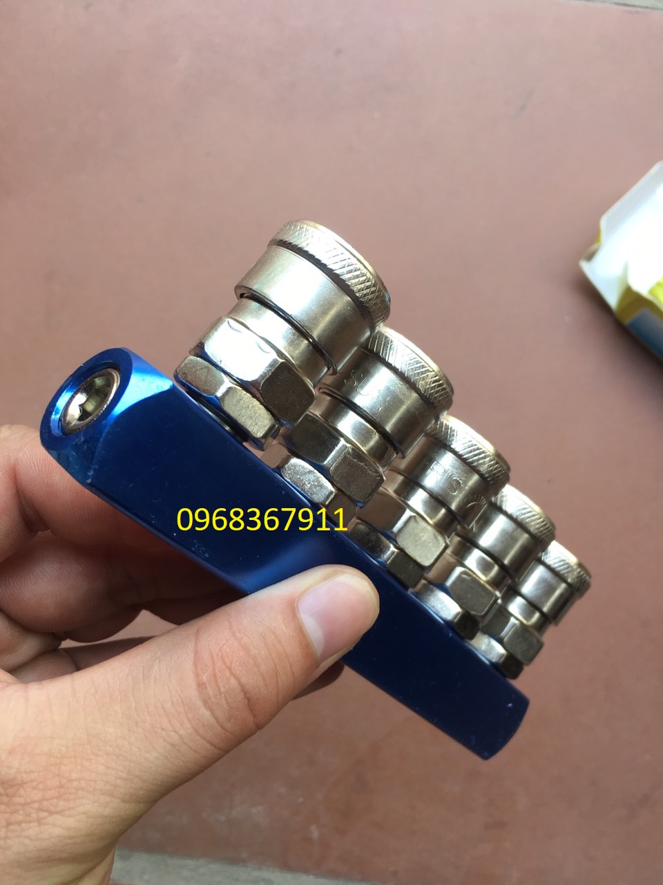 Chạc chia khí nén ngang 2-3-4-5 đầu ra