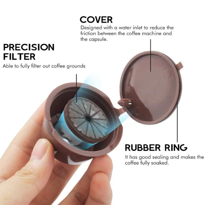 【88HomeStore】1PCS coffee capsule nestle dolce gusto capsule reusable coffee filter capsule machine refillable coffee capsule