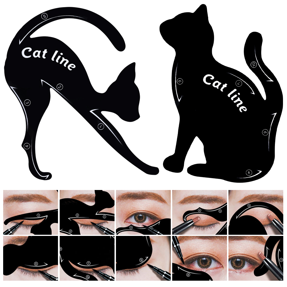 Eye Makeup Stencils Eyeliner Stencil Shaping Stencil Tools Eyeshadow Template Tool Card