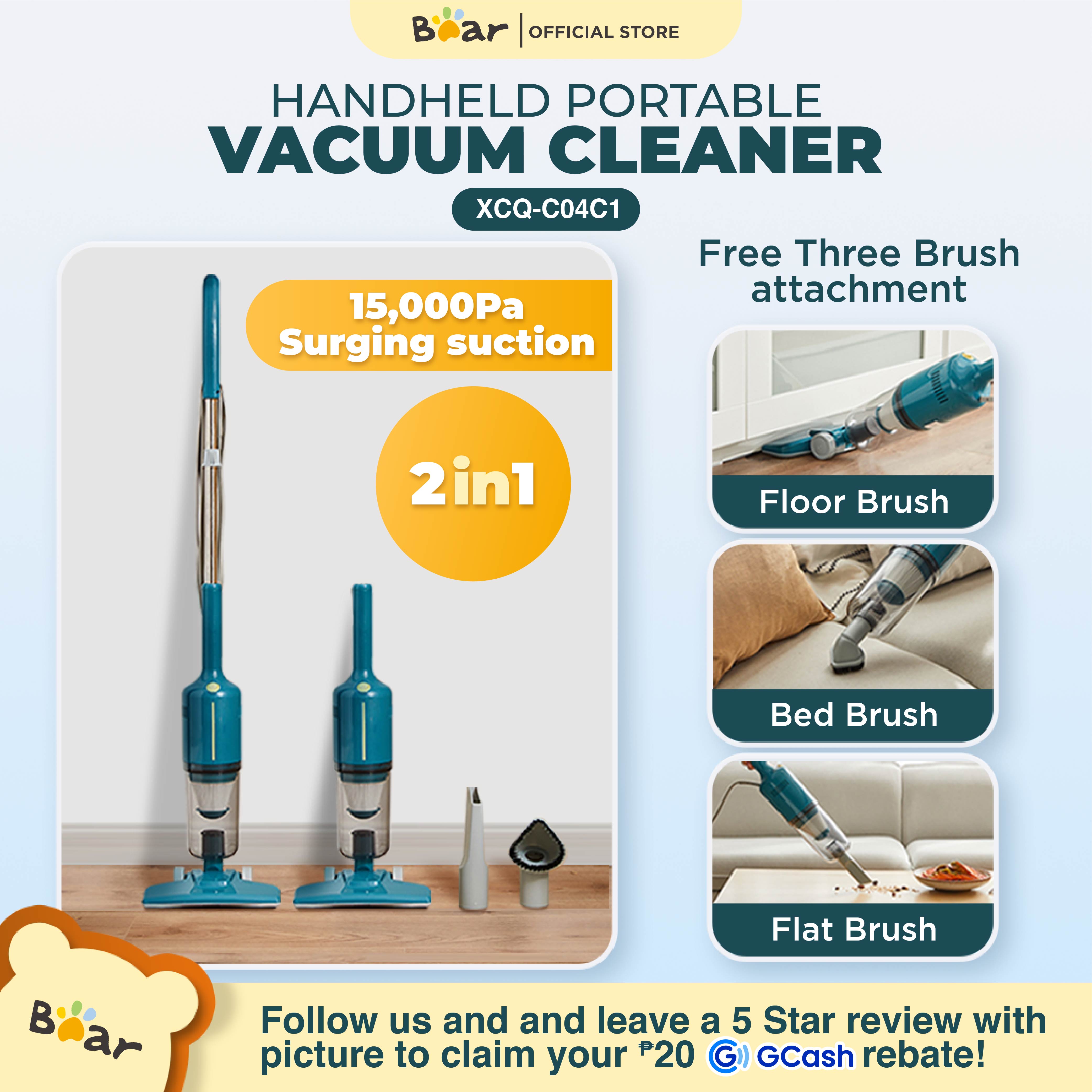 Bear Cordless Dual Mode Lightweight Vacuum Cleaner 100W Power Noiseless with 300mL Dust Cup