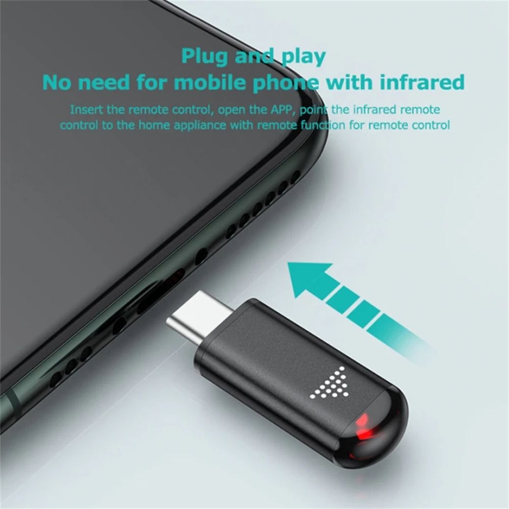 Máy phát hồng ngoại gắn điện thoại USB vi đa chức năng hsting không dây cho điện thoại di động thông minh Điều khiển từ xa điện thoại hồng ngoại Bộ chuyển đổi thiết bị điều khiển từ xa TV chuyển đổi IR