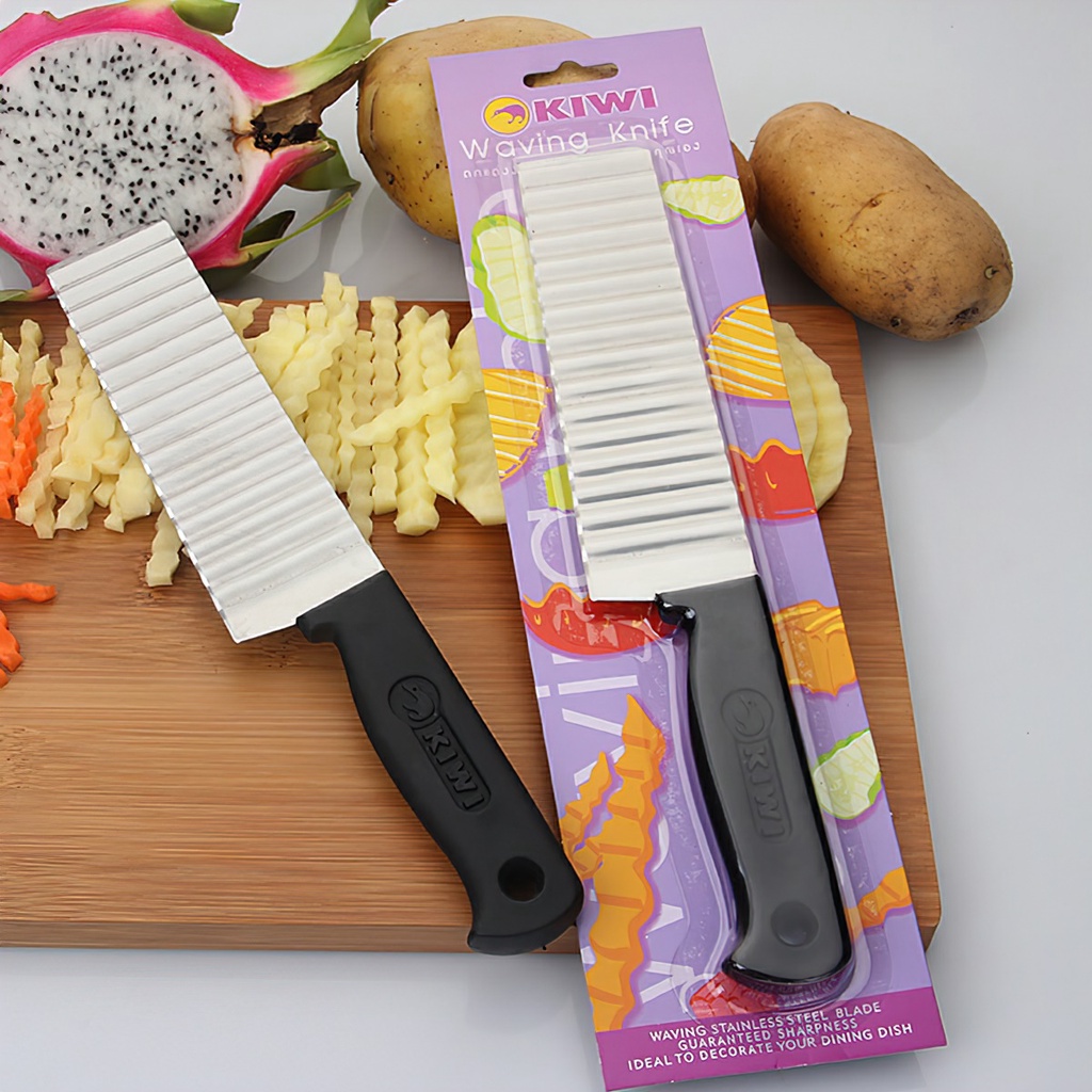 High quality stainless steel potato wavy vegetable cutter with Hook