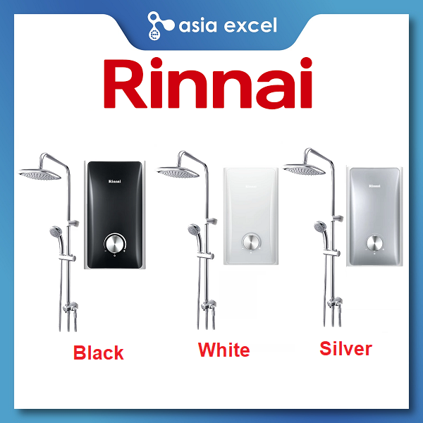 RINNAI REI-A330NPR BLACK/WHITE/SILVER INSTANT HEATER WITH RAINSHOWER SET |  Lazada Singapore