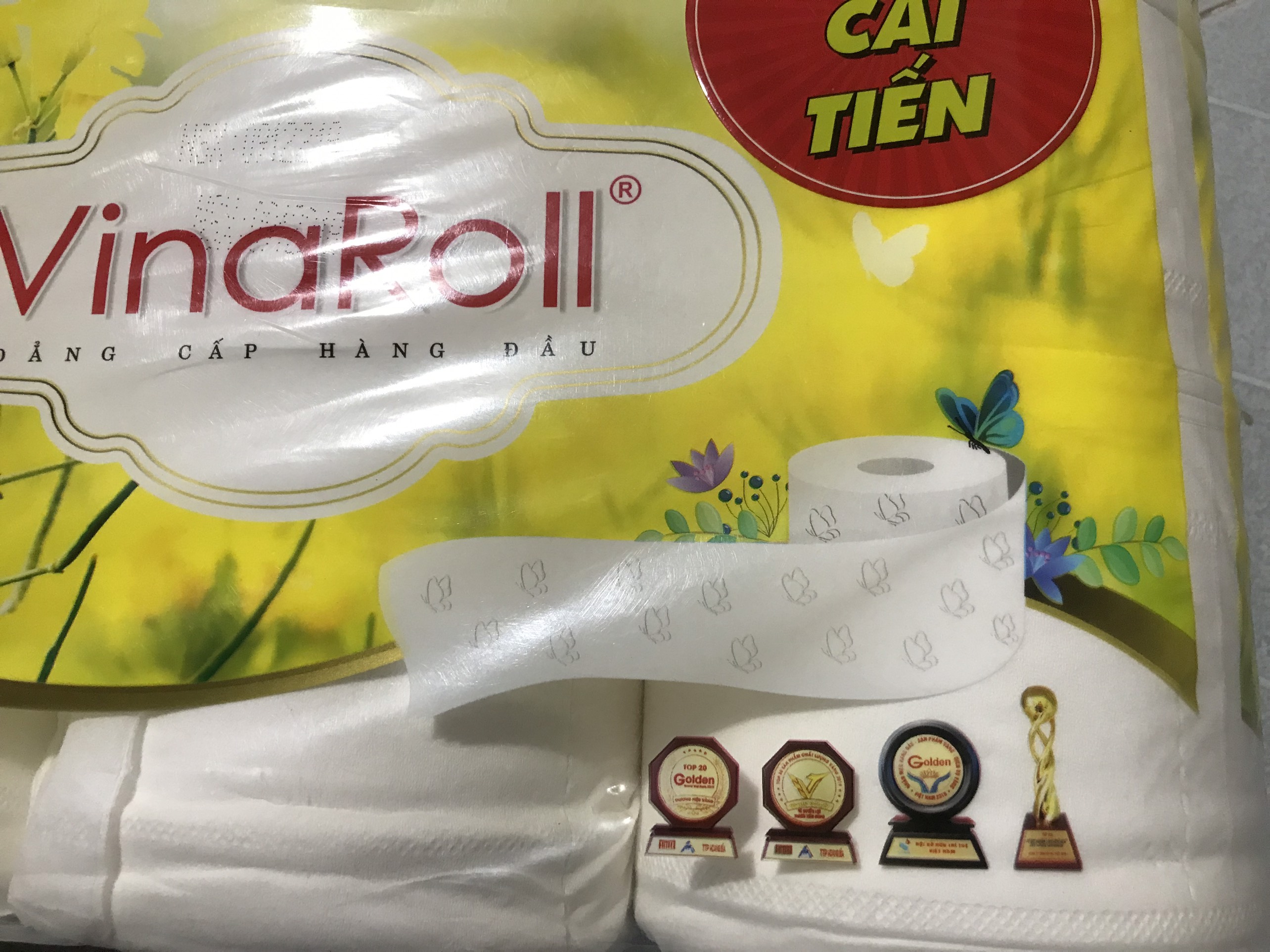 [HCM]Giấy vệ sinh Premier VinaRoll ( 6 cuộn có lõi )