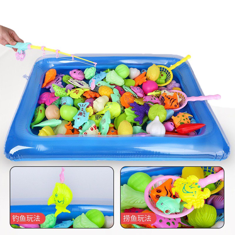 Đồ Chơi Câu Cá 25 Món Kèm Bể Phao Cho Bé