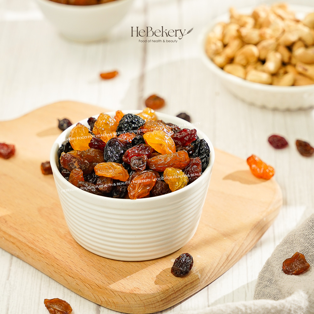 Nho Sấy Nhập Khẩu Chi Lê Mixed 3 Màu Không Hạt 𝐇𝐄𝐁𝐄𝐊𝐄𝐑𝐘 𝐛𝐲 𝐇𝐄𝐁𝐄