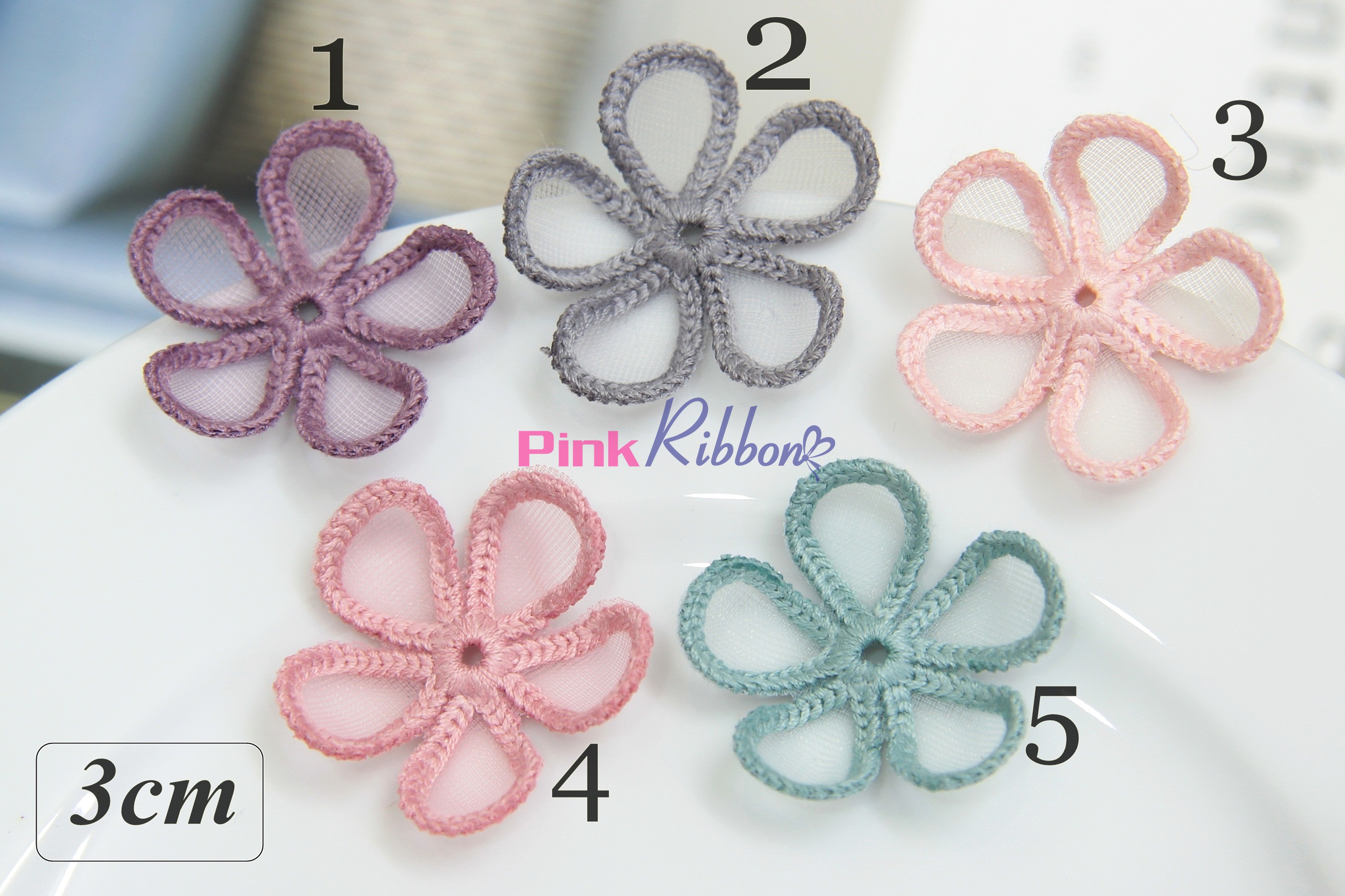 Cánh Hoa Voan Viền Bô Đê 3 Size