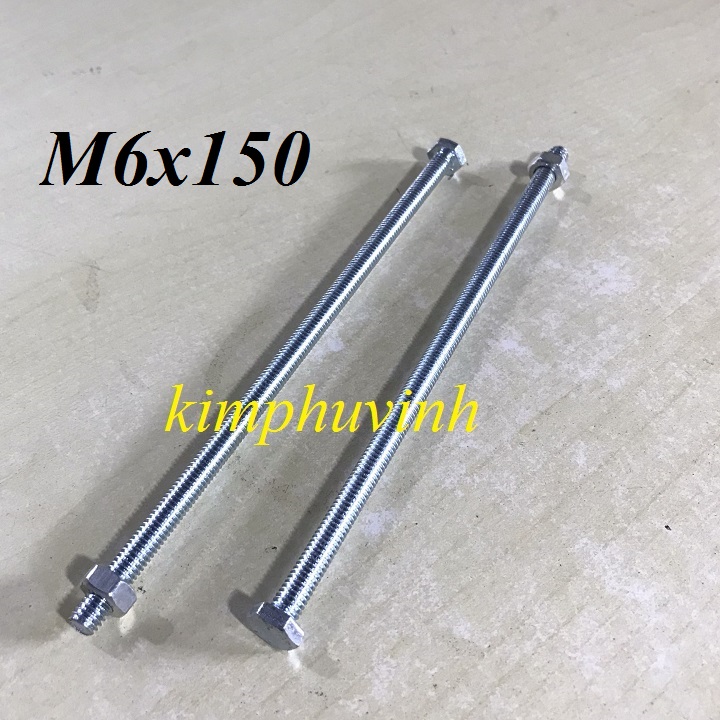 20 bộ - 6x150mm bulong m6 - bulon 6li