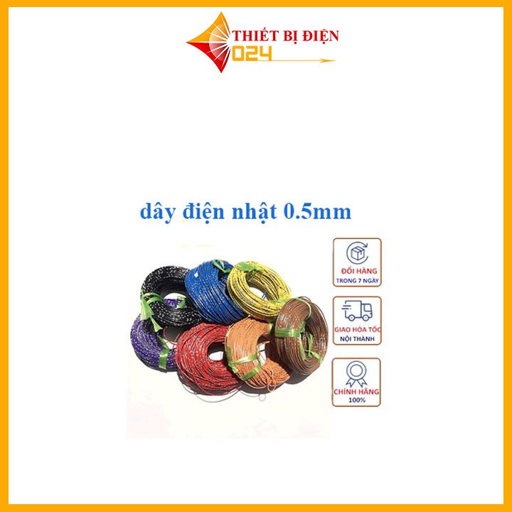 Dây điện Nhật xịn 0,5 mm 1mm ly 100 mét (cao cấp)