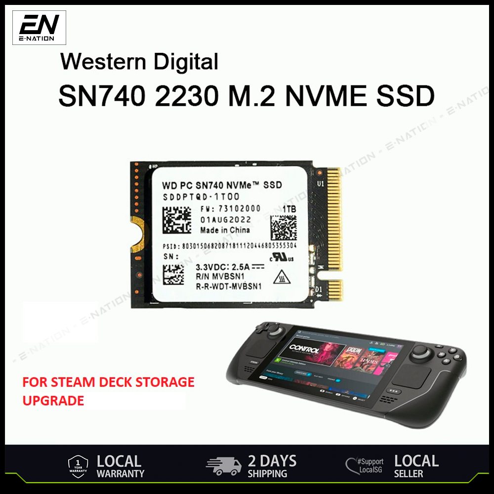 ROG ALLYWD SN740 2TB SSD 2230 steamdeck