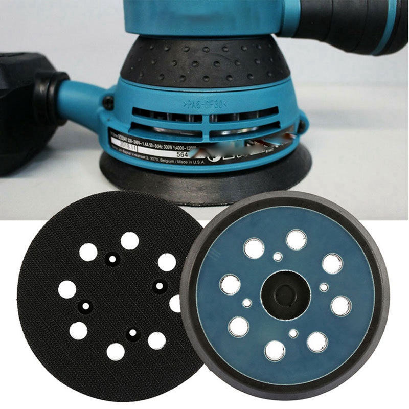 (C G K 5 inch 8 Holes 125mm Hook Loop Sanding Backing Pad for Orbital Sander Disk Discs Backup Stick on Pad