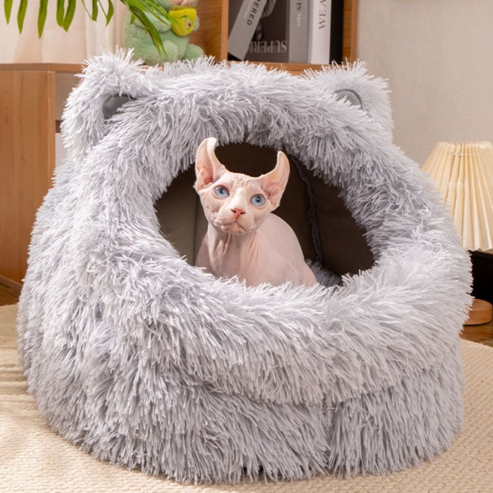Cute%20Cushion%20Cat%20Sleeping%20Beds%20Washable%20Plush%20Dog%20Nest%20Semi%20Enclosed%20Dome%20Comfortable%20Kitten%20Mattress%20Cave%20Pet%20Supplies%20-%20Image%203