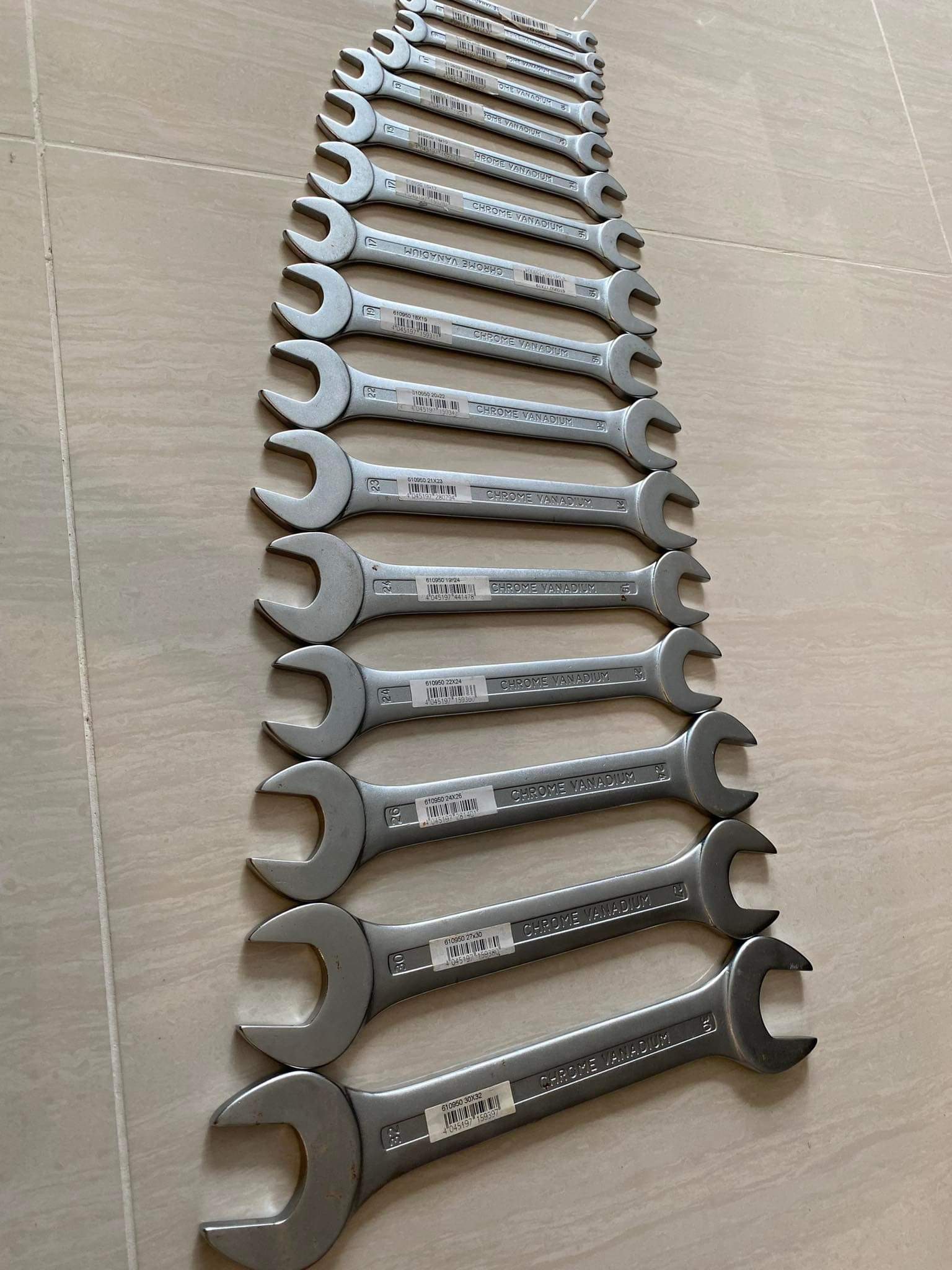 (THANH LÝ)BỘ 16 CỜ LÊ 2 ĐẦU MIỆNG HOLEX-HOFFMANN (ĐỨC) MÃ 610950