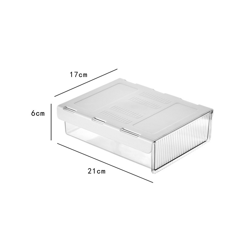 Invisible drawer desktop storage box under the desk Office stationery storage rack Organize the desk hidden storage box