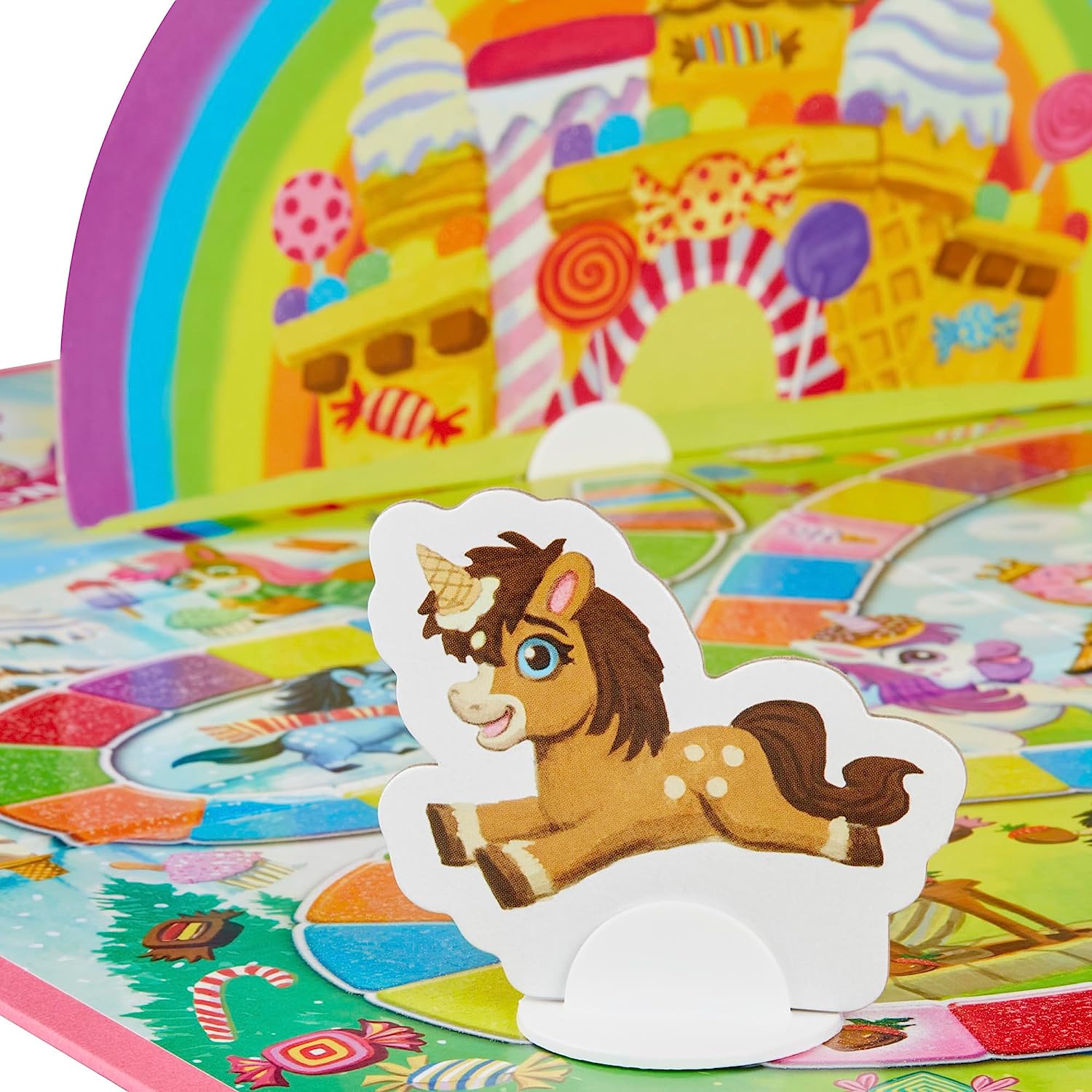 Hasbro Gaming Candyland Kingdom Princess Unicorn/ Bluey