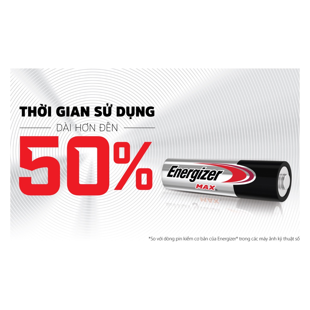 Pin AAA Energizer Max E92 BP4+2 - Vỉ 4 Tặng 2