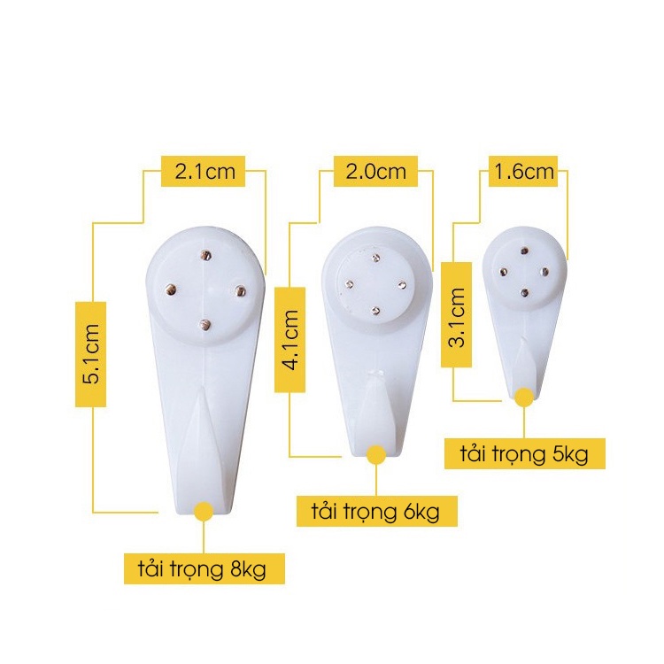 10-20 Đinh 4 Chân Loại Lớn Treo Tranh Ảnh, Treo Đồ Tiện ích không khoan tường