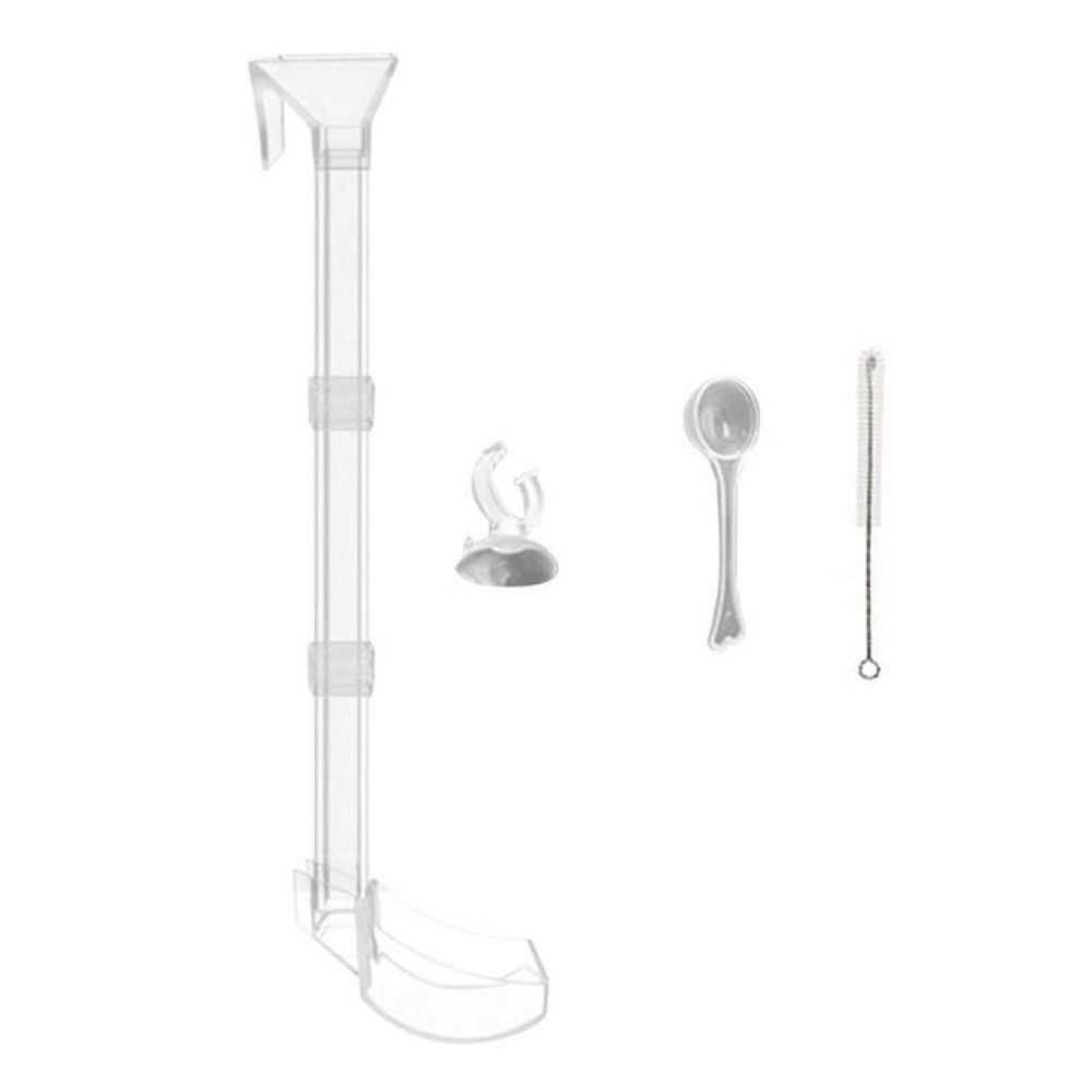 MANEI 1 Bộ Bền Có cốc hút Cho bể cá Chuyên nghiệp Nhựa Dụng cụ cho tôm ăn Ống cho cá ăn Ống cho tôm ăn Phụ kiện bể cá