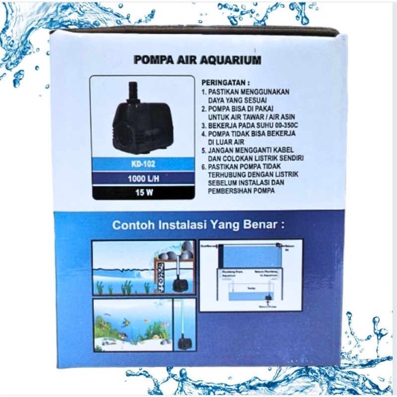 KANDILA KD 102 Pompa Kolam Aquarium Hidroponik