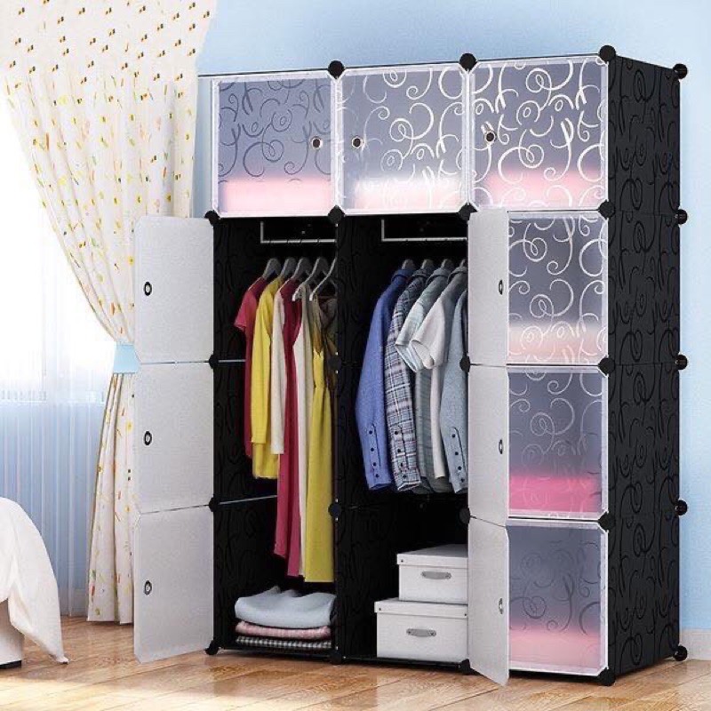 TỦ NHỰA LẮP GHÉP ĐA NĂNG 12 Ô