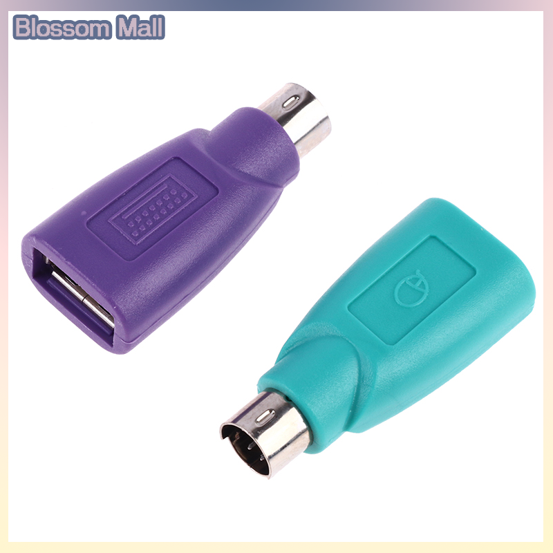 [Blossom] 1Pair Keyboard Mouse PS2 to PS 2 USB Adapter Converter for usb Keyboard Mouse