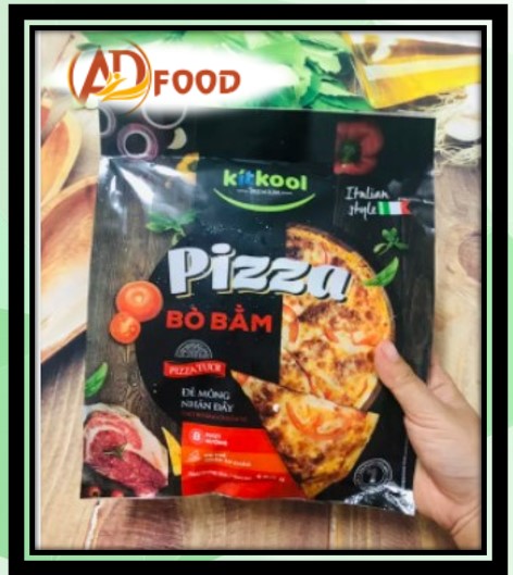 Pizza bò bằm size 15 gói 140g