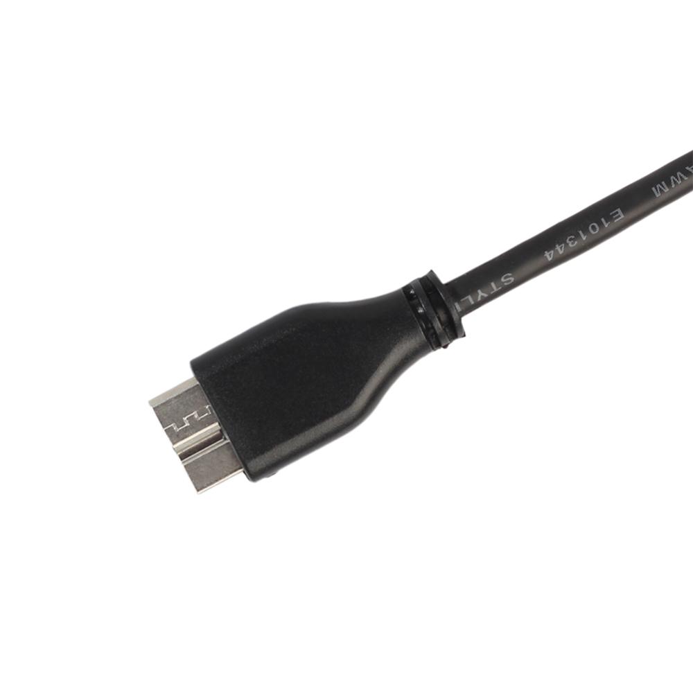 47cm 1.5ft USB 3.0 Male-A to USB3.0 Micro-B Data Cable Black