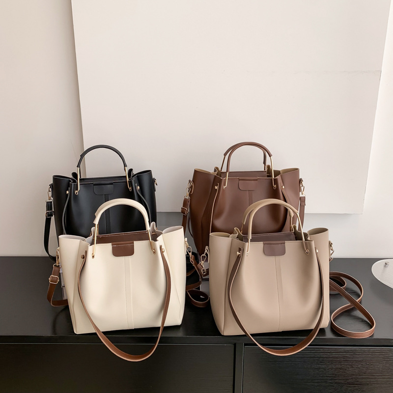 C & K Túi khoác vai dành cho nữ sức chứa lớn mới đa năng Tote Túi xách