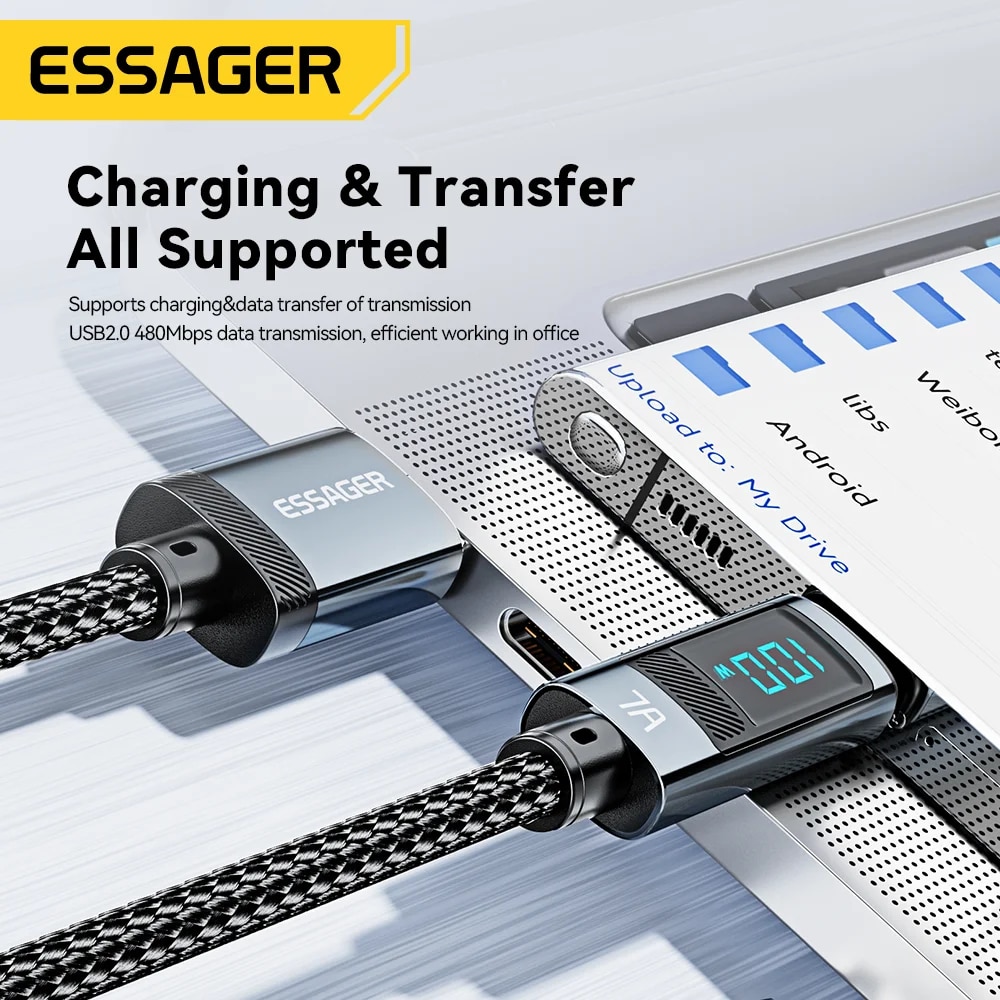 new%20style%20Essager%207A%20USB%20Type%20C%20Cable%20100W%20USB%20C%20Charger%20Data%20For%20Realme%20Huawei%20P40%2030%20Pro%2066W%20Fast%20Charging%20Wire%20Cord%20Samsung%20Xiaomi%20Poco%20-%20Image%203