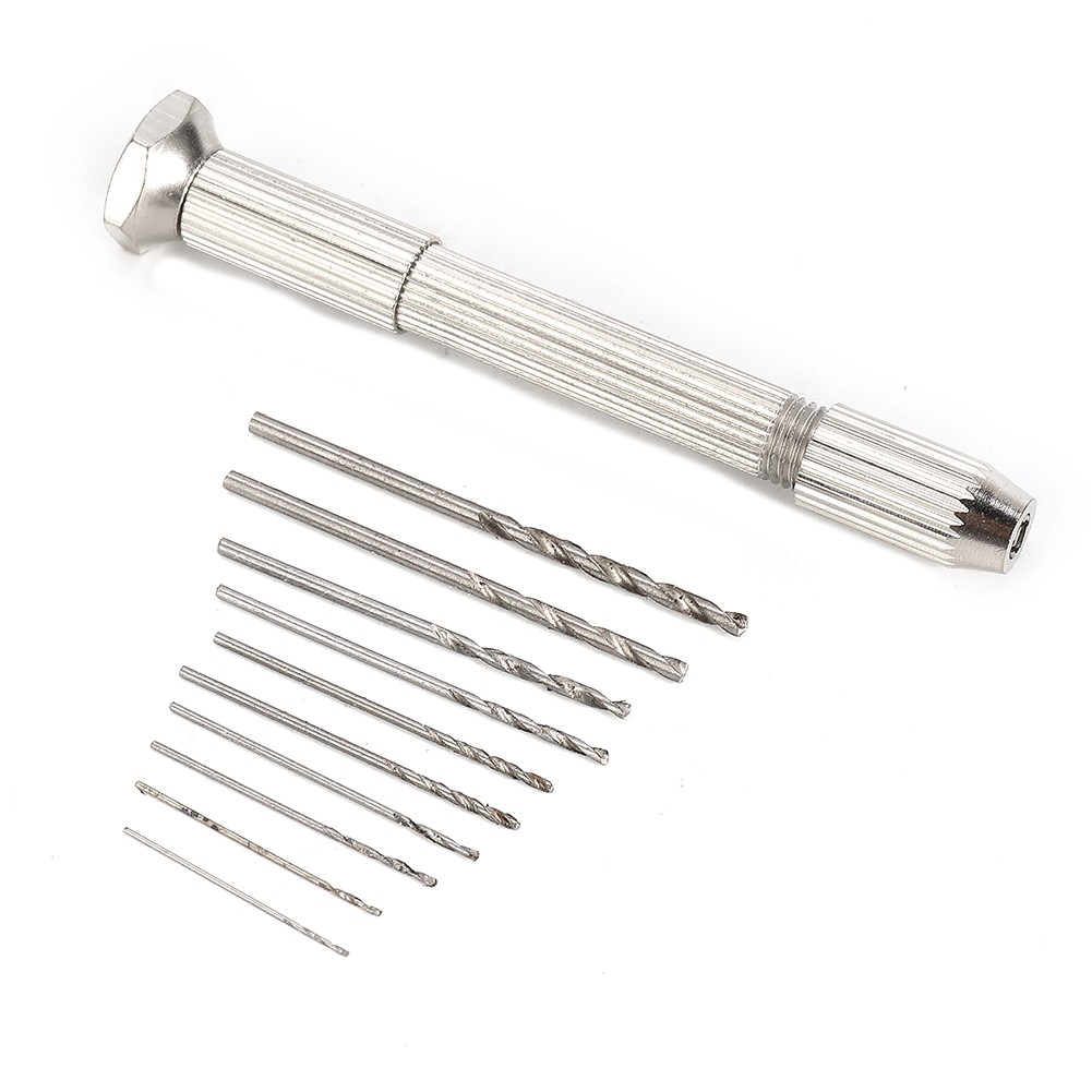 HOMETOOL Mini Hand Drill with Keyless Chuck for Model Building and Craftsmanship