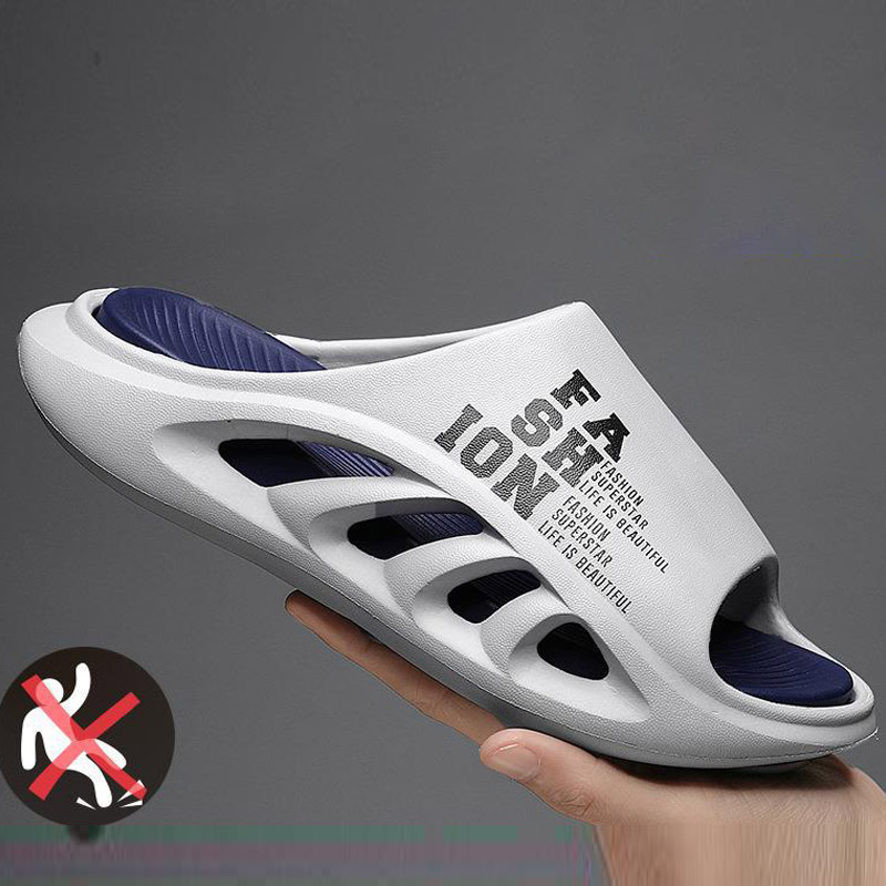VASIBAEN Slippers summer men's outdoor soft bottom sports deodorant non-slip beach thick bottom coconut one-word