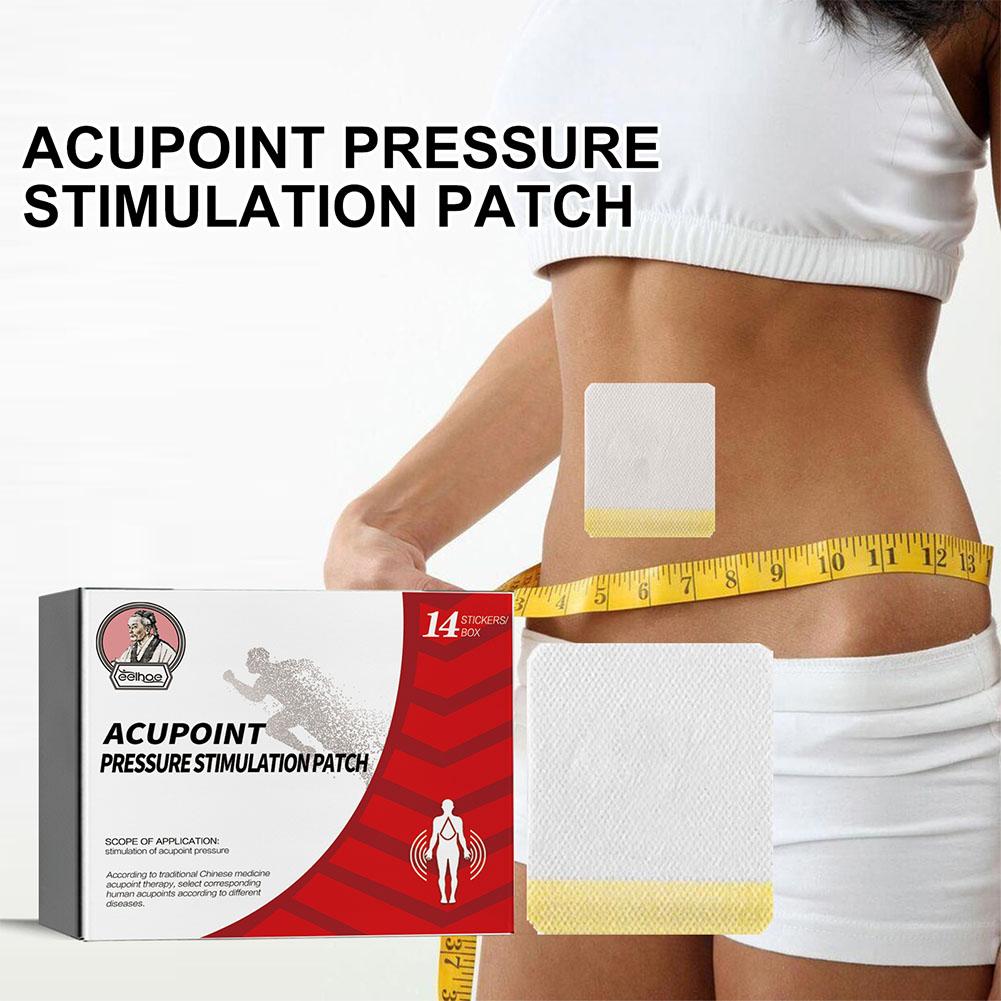 14Pcs Acupoint Pressure Stimulation Patch Diabetic Paste Acupoint Pressure Patch Paste Leg Soothing Patches Massage Treat. 