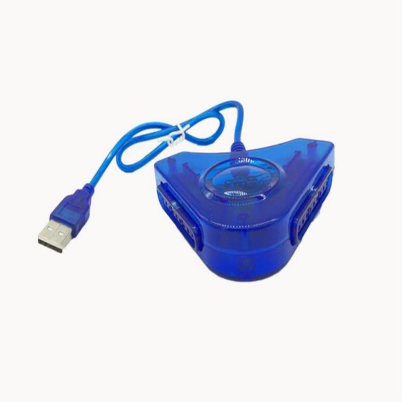 USB Dual Player Converter Adapter Cable For PS2 USB Game Controller ...
