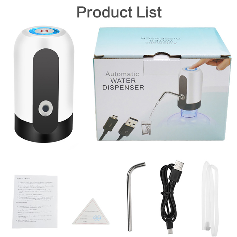 Portable Automatic Drinking Water Pump with Switch and USB Charging ...