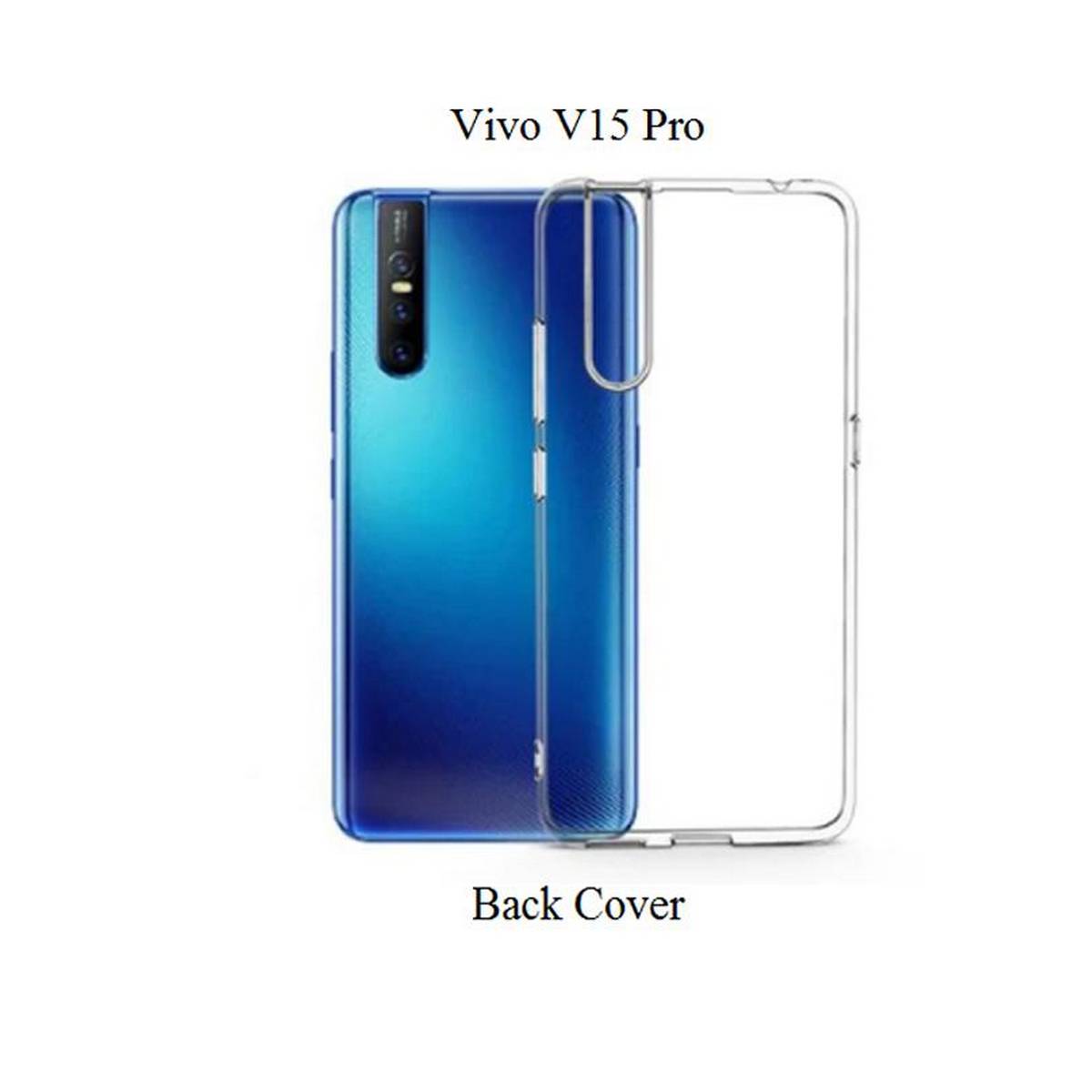 Vivo V15 Pro Back Cover Transparent Soft Silicone Crystal Clear Case Cover For Vivo V15 Pro