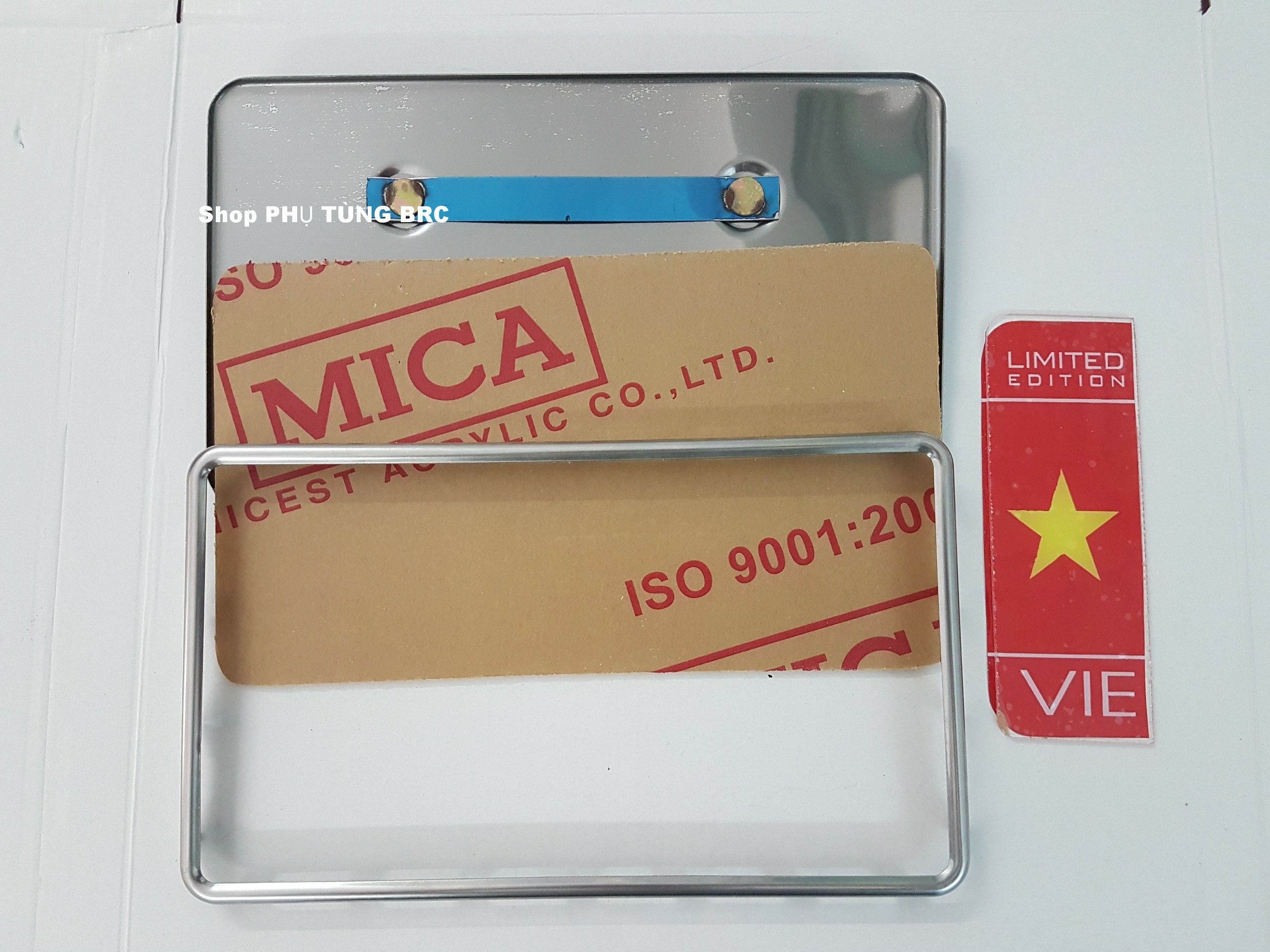 Biển số INOX loại dài.