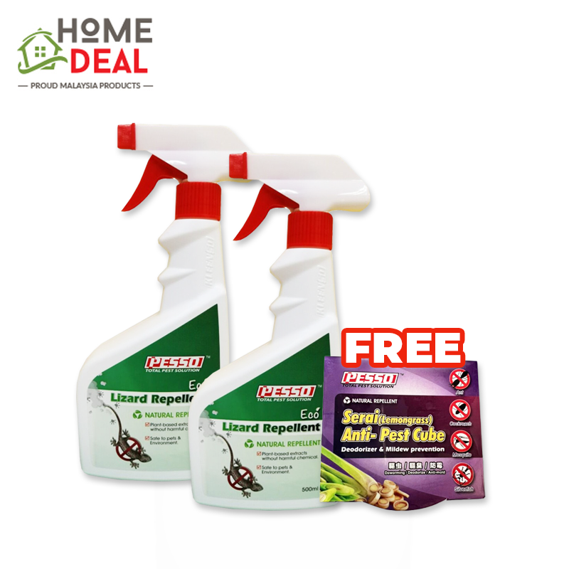 Kleenso Pesso Lizard Repellent 500ml Twinpack Liquid Natural Repellent Penghalau Cicak Cecair Halau Cicak Lazada