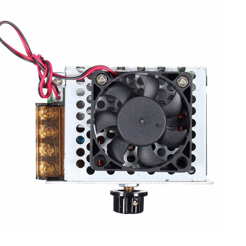 4000W điều khiển tốc độ động cơ AC110V-220V công suất cao SCR Điều khiển điều chỉnh được mờ dimmers điều chỉnh điện áp nhiệt với quạt