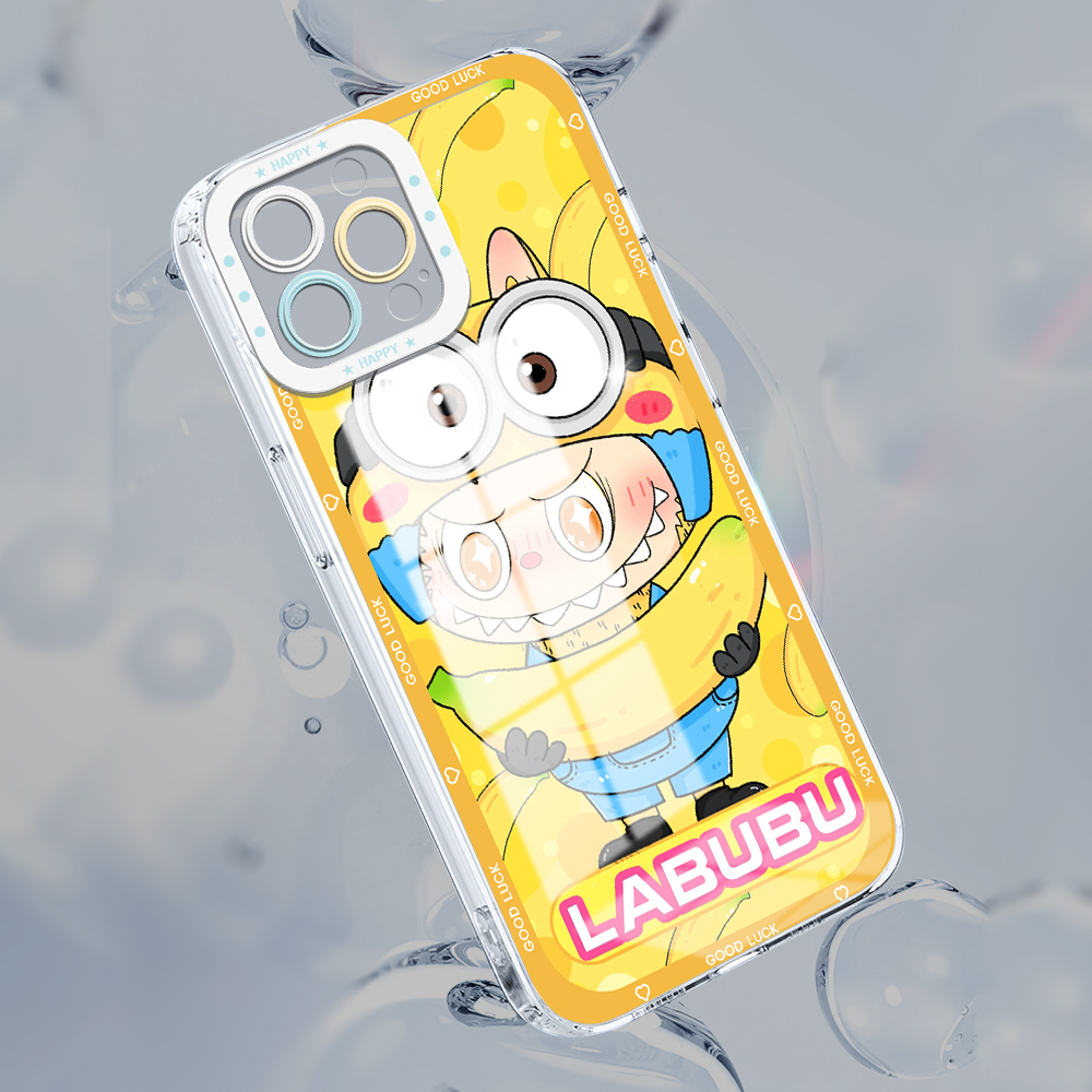 AMORVOR for Tecno Pova 5 Pro 5G Back Cover Cute Labubu Phone Cover Camera Protection Transparent TPU Soft Case. 