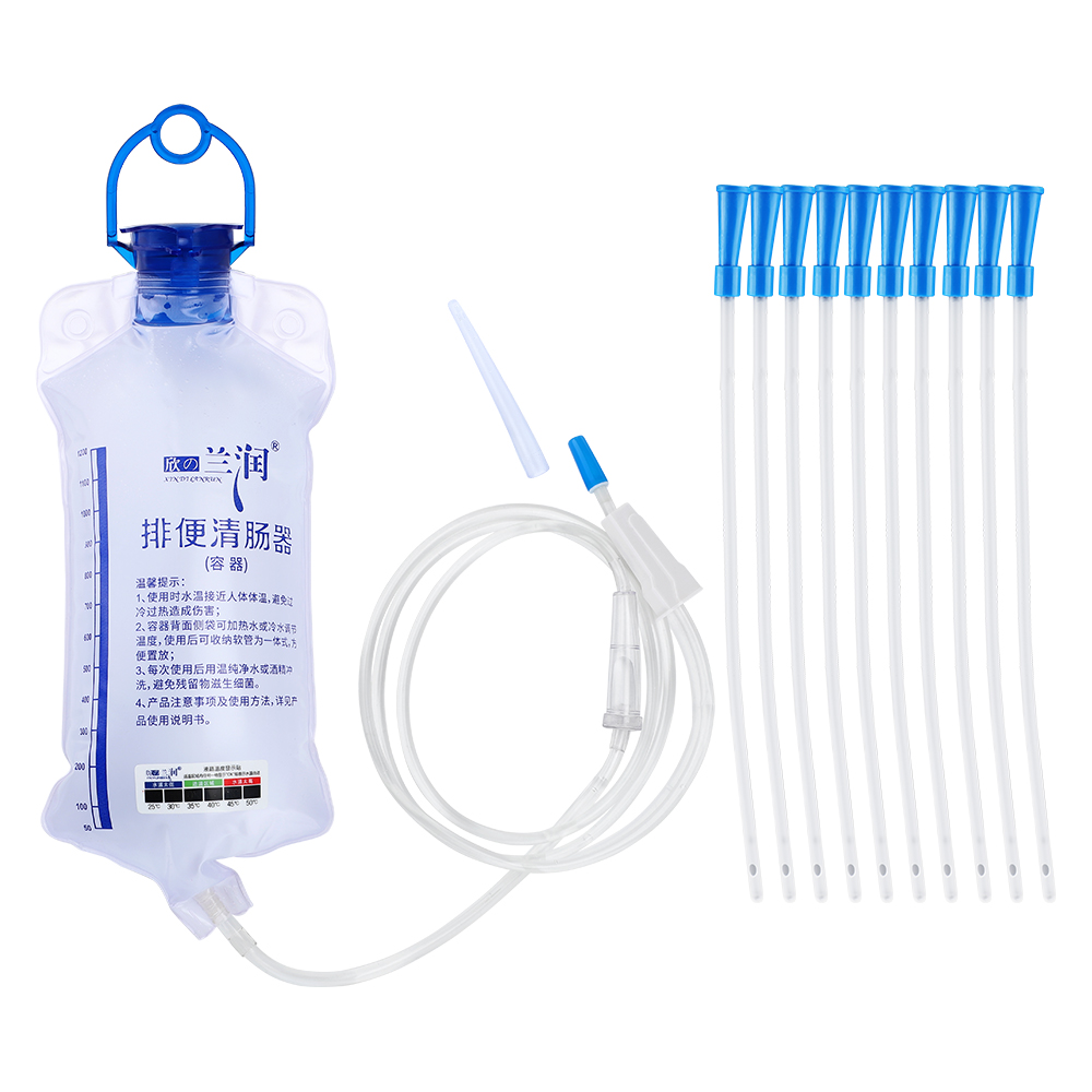 2L Enema Bag Kit Reusable Silicone Water Colon Cleansing Rrigation Douche Kit Enteroclysm
