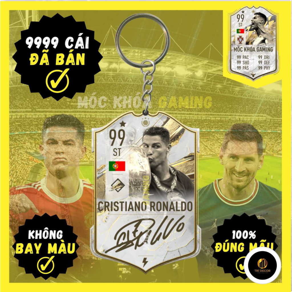 Móc Khóa Ronaldo Signature ICON