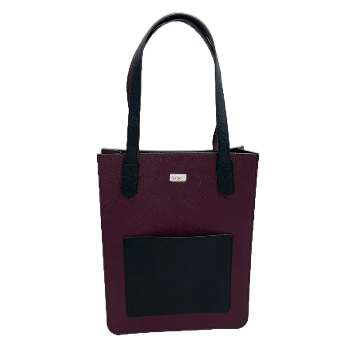 Túi tote xách Laptop Da thật phối 2 màu