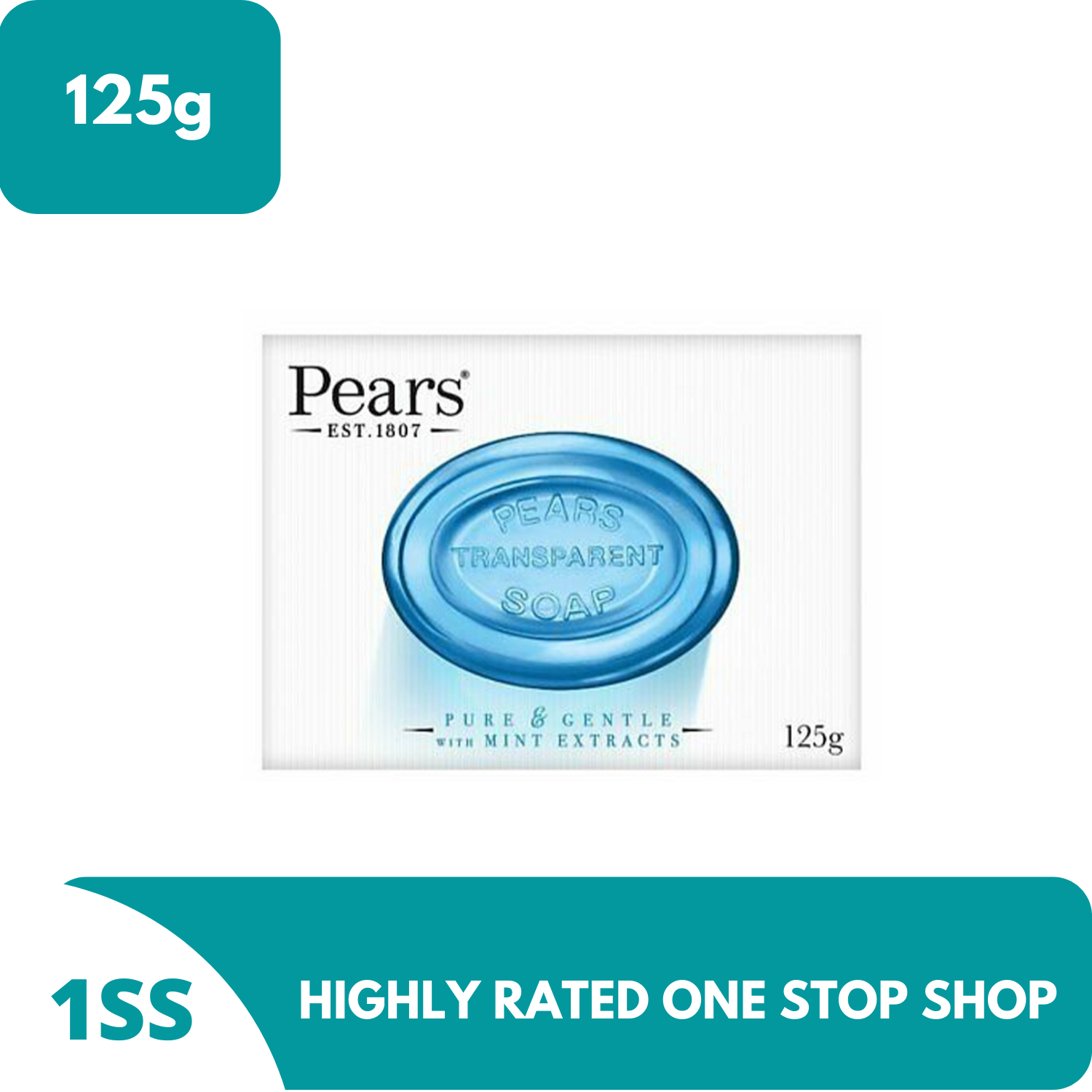Pears Bar Soap Pure & Gentle with Mint Extracts 125g Lazada PH