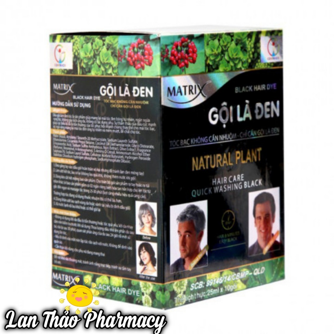 GỘI LÀ ĐEN MATRIX HỘP 10 GÓI