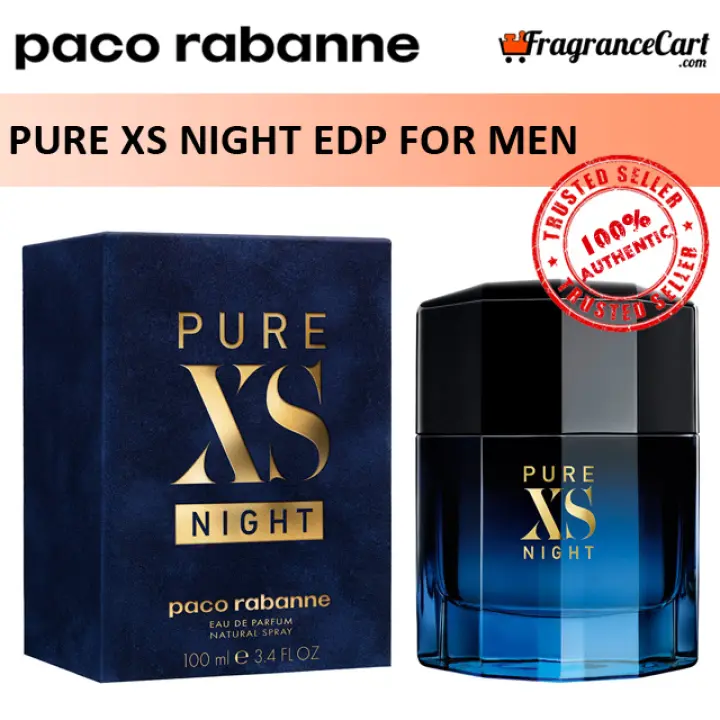 Paco Rabanne Pure Xs Night Edp For Men 100ml Eau De Parfum Excess Blue Black Brand New 100 Authentic Perfume Fragrance Lazada Singapore